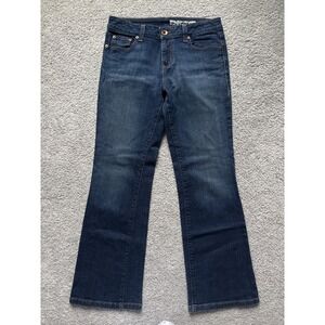 DKNY‎ Bootcut Jeans Women's 10 Short Classic Blue Denim Pants Low Rise